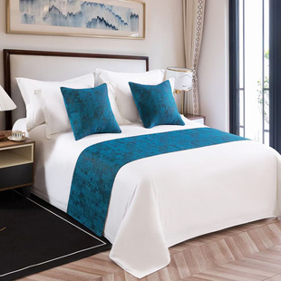 Bed tail towel pillow cover luxury hotel bedding home B & B bed flag European simple fashion light luxury