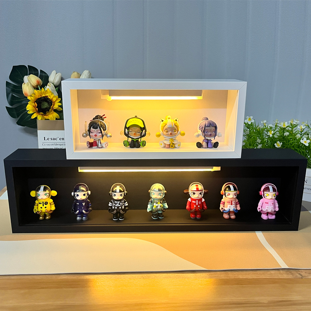 泡泡玛特小野sp盲盒展示框手办展示柜DIY收纳盒防尘收纳相框批发