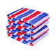 Three-color color striped cloth flower rain cloth PE double-coated double-sided waterproof rainproof sunscreen cloth construction site yard cover cloth woven cloth