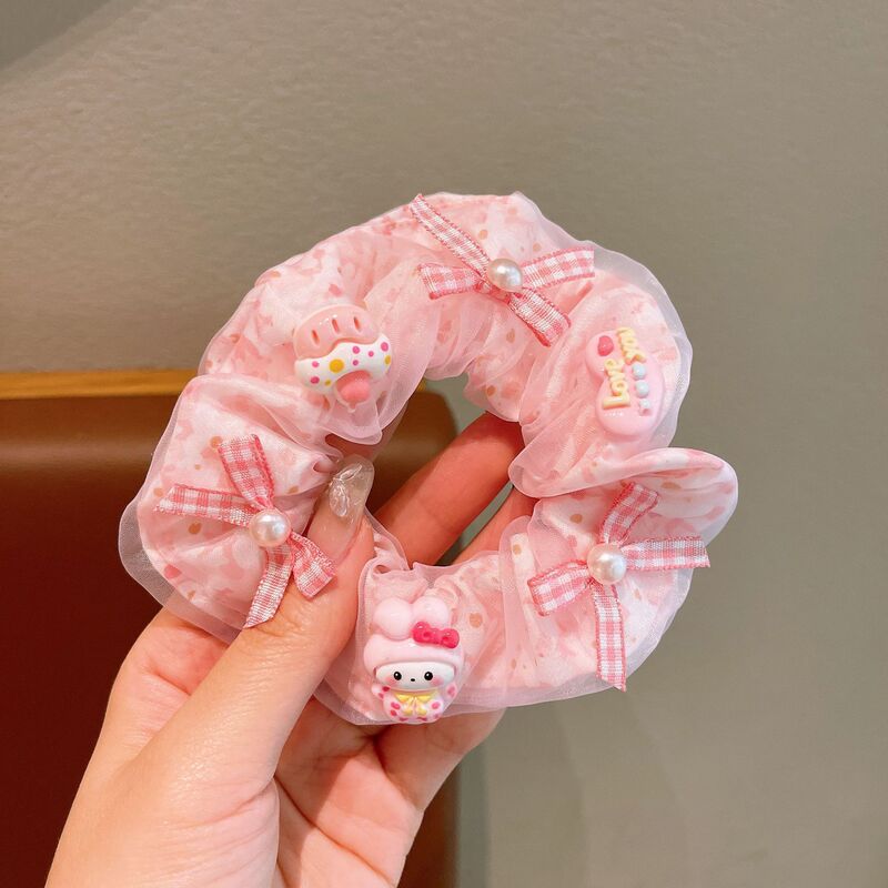 子供用サンリオインテースループキャンディカラーメロディークロミボールヘアリング女の子ポニーテールゴムバンドヘアアクセサリー|undefined