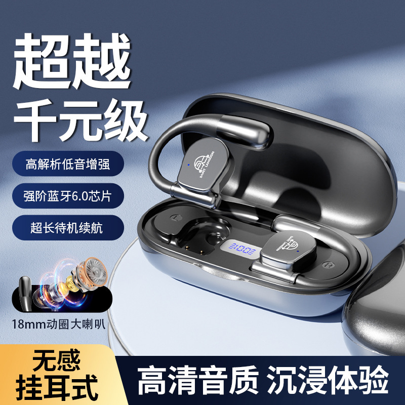 New St. Landon Fully Open-Back Large Speaker Private Model Ear-Hook Headphones with No Ear Pressure Sensation New St. Landon Fully Open-Back Large Speaker Private Model Ear-Hook Headphones with No Ear Pressure Sensation