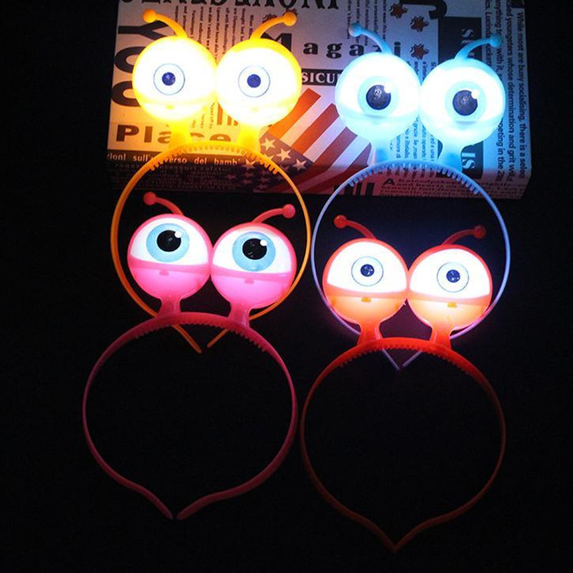 Accesorios de rendimiento del Día del Niño Tapas luminosas Estrellas de primavera Diadema luminosa Estrella de cinco puntas Diadema decorativa al por mayor