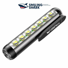 Mini flashlight super bright LED pen clip work light