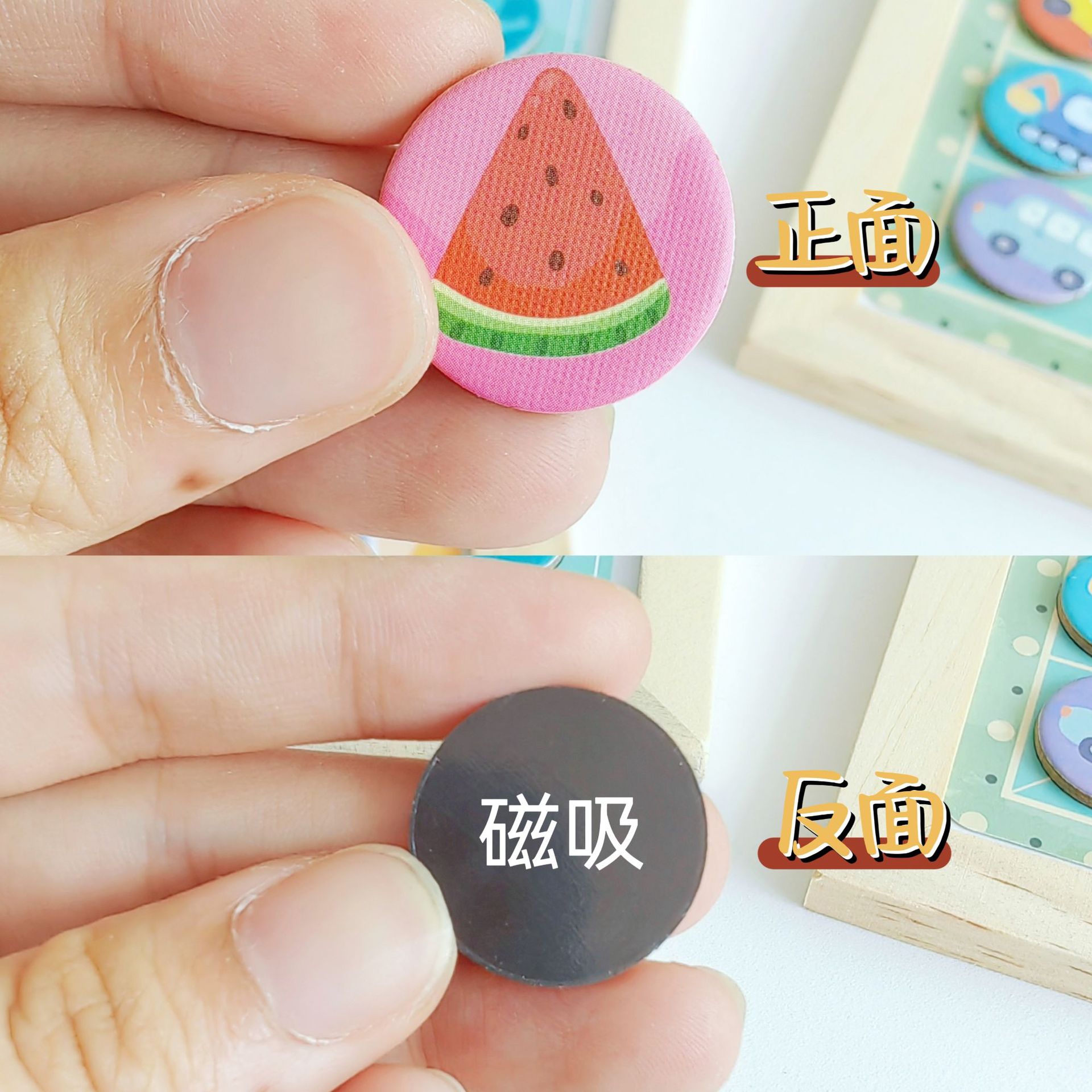 Pensamiento de los niños, tablero de dibujo de graffiti de cuadrícula de nueve cuadrados, Sudoku magnético, tablero de dibujo magnético multifuncional de madera, juguete educativo temprano