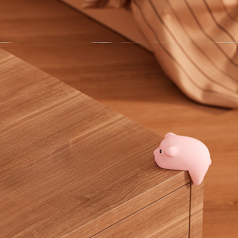 Animales transfronterizos Conejo Silicona Esquina de mesa Esquina de protección Esquina anticolisión Esquina anticolisión para niños Equipo de protección de seguridad para bebés