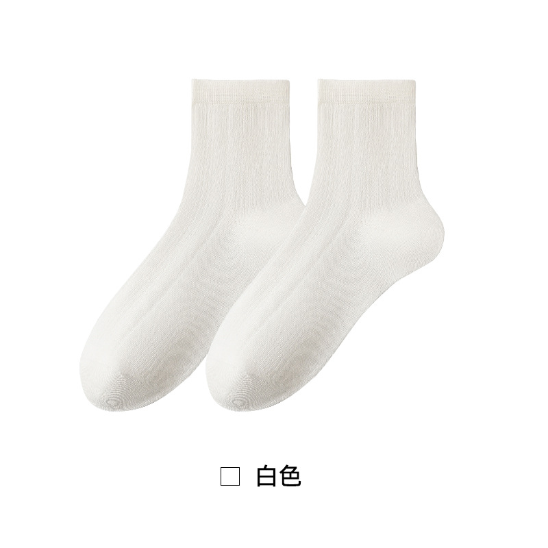 Pila de calcetines para mujer, calcetines finos de verano miu, calcetines de malla transpirables sin huesos, medias de ballet blancas simples