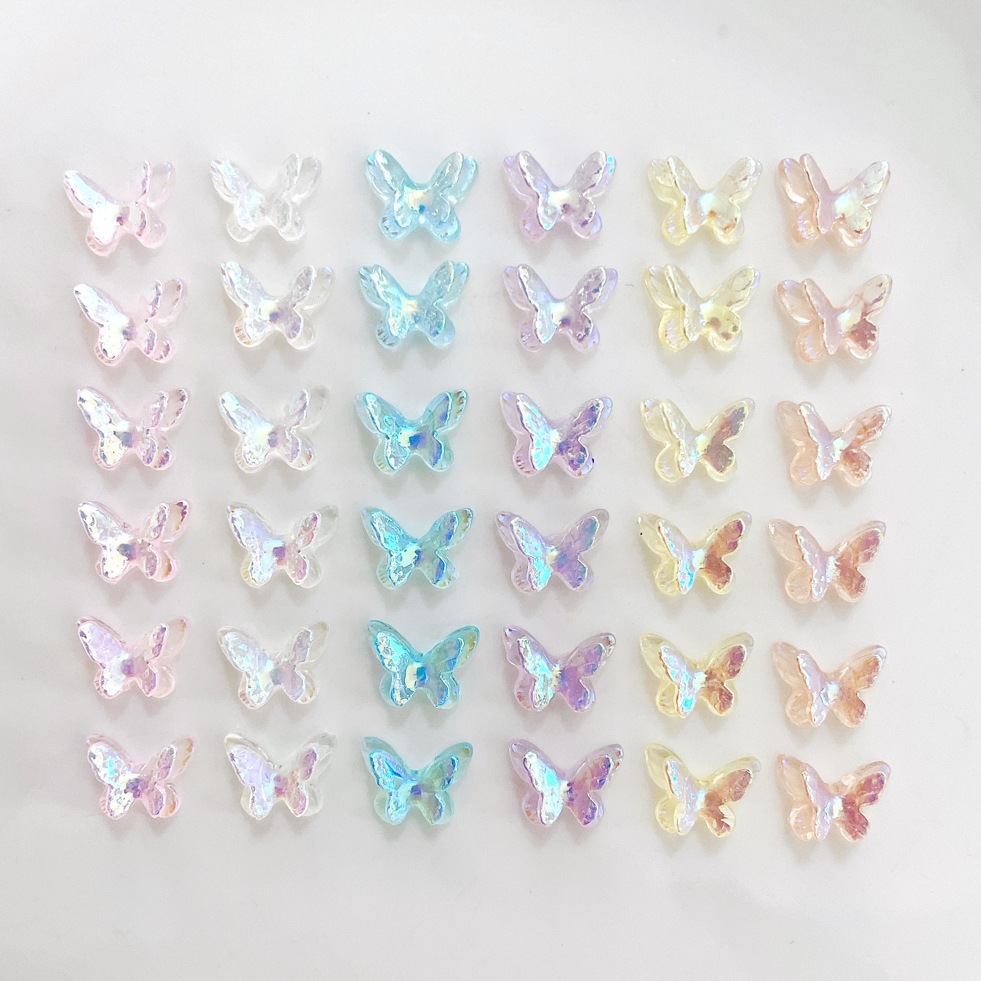 Sweet Butterfly Resin Nail Decoration Accessories 1 Set display picture 1