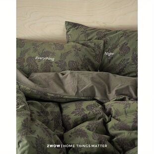 Scandinavian Style Washed Cotton Quilt Cover Student Dormitory Bedding 1.2 Three-Piece Set High-Looking Home 1.8 Four-Piece Bedding Set