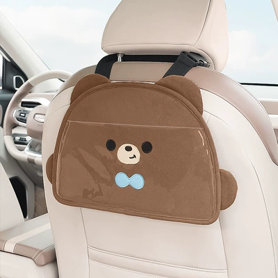 Car mobile phone holder car rear multi-function iPad tablet adjustable hanging bag car touch screen support frame (Car phone holder) - cute-bear-upgraded-model-three-dimensional-mobile-phone-holder-touch-screen