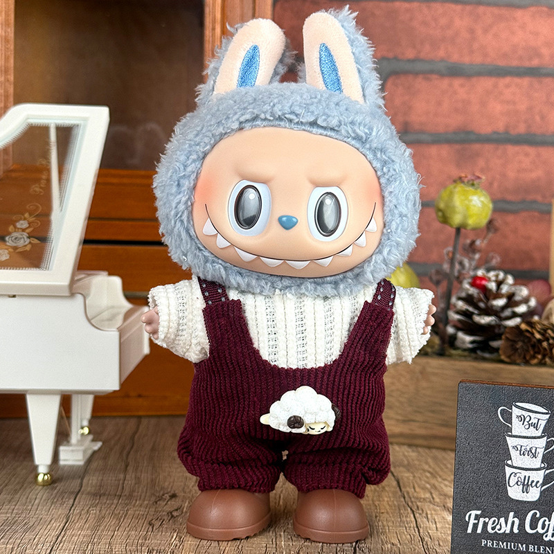 Labubuの子供服に適しています。布の服は17cm一二三代のセットの小さいアクセサリーに座っています。|undefined