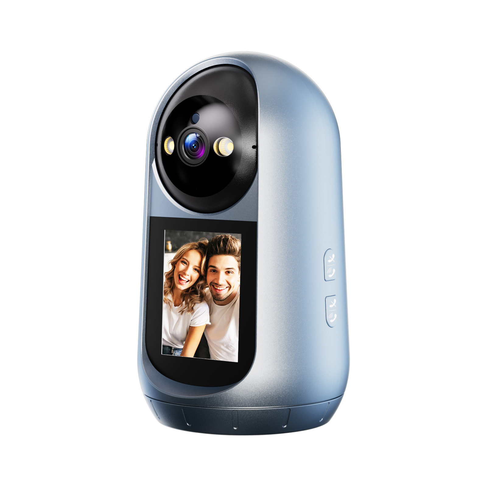 Cámara de Videollamadas Inteligente con Graffiti de Fábrica, Nuevo Modelo Popular para Comercio Exterior y Transfronterizo, Vigilancia Inalámbrica Panorámica e Inclinable de Alta Definición