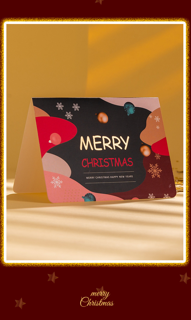 Letter Pattern Simple Style Style Print Craft Christmas Simple Style Letter Christmas Card