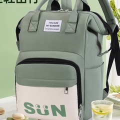 クロスボーダー卸売カラー両肩マミーバッグ大容量オムツバッグオムツバッグ新型バックミルクマミーバッグ母子バッグ