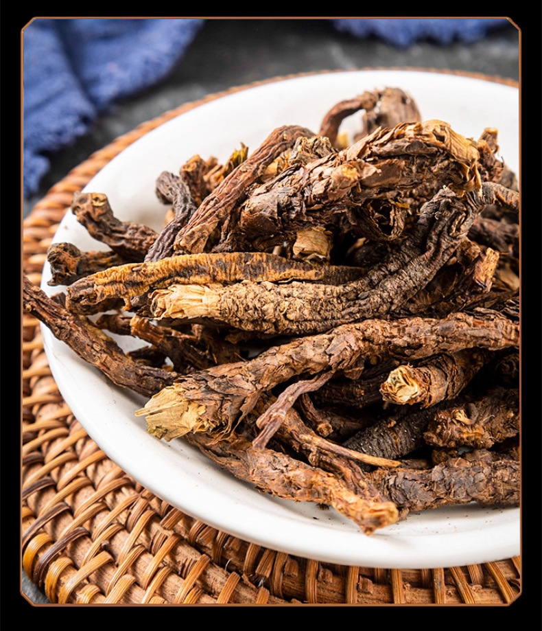 Dried Picrorhiza Root Slices Hu Huang Lian 胡黄连 Traditional TCM Herb 50g Pack in use