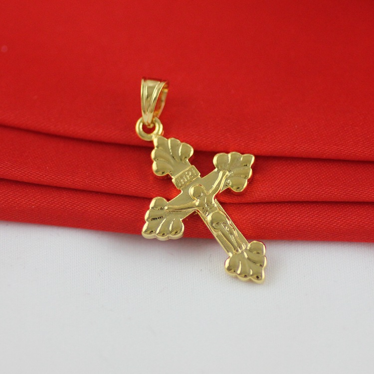 Golden copper pendant