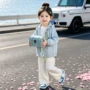 春秋连帽儿童女童冲锋衣