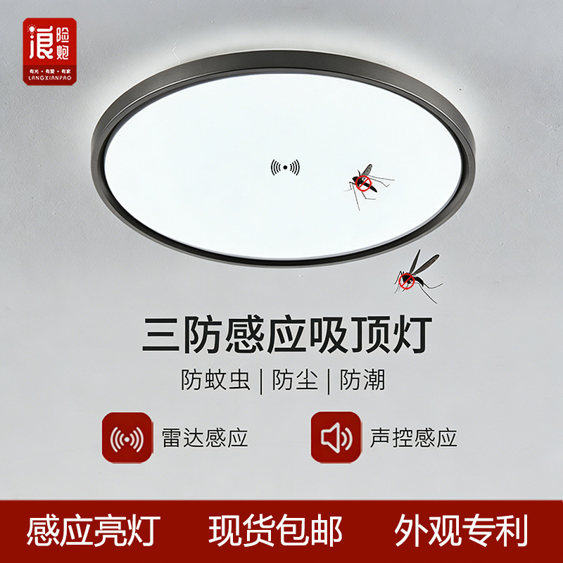 Smart ceiling light led voice control radar induction light aisle corridor stair garage balcony induction ceiling light Smart ceiling light led voice control radar induction light aisle corridor stair garage balcony induction ceiling light