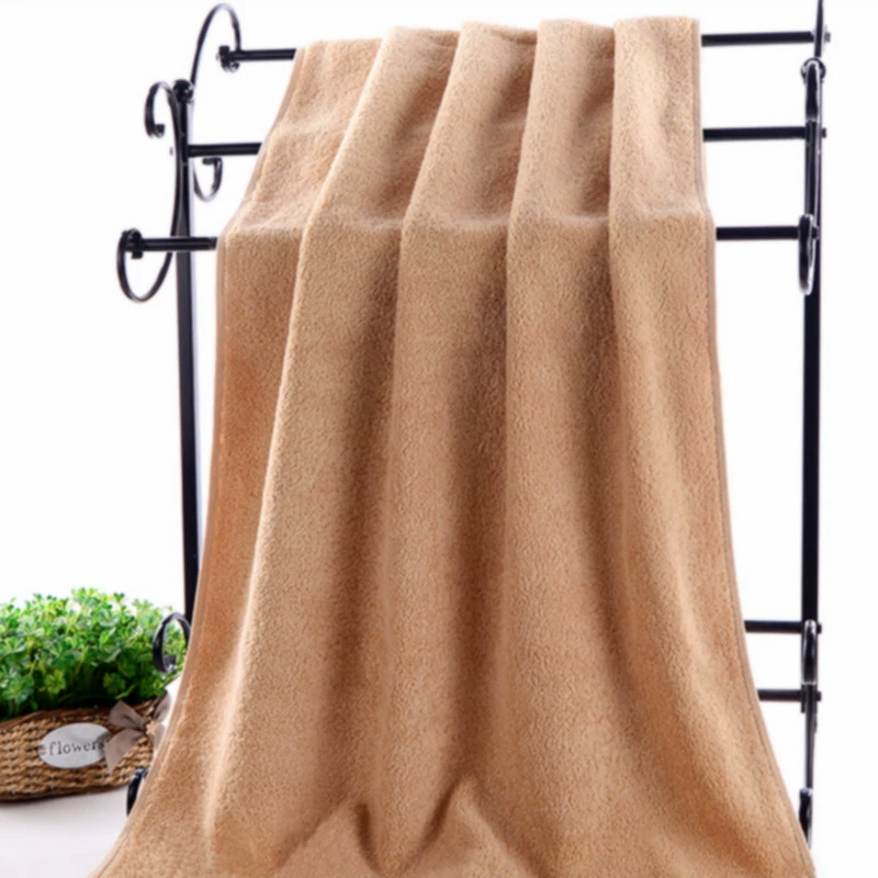 Dark white bath towel, increased thickness, for beauty salons