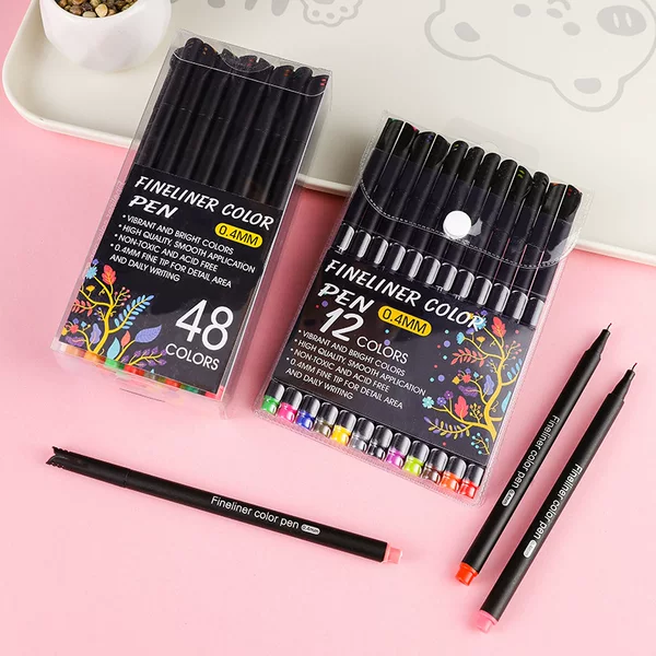 Cross-Border Hot Selling Watercolor Pen Student Art Special Painting Set Stroke Pen Washable Quick-Drying Needle Pen Wholesale