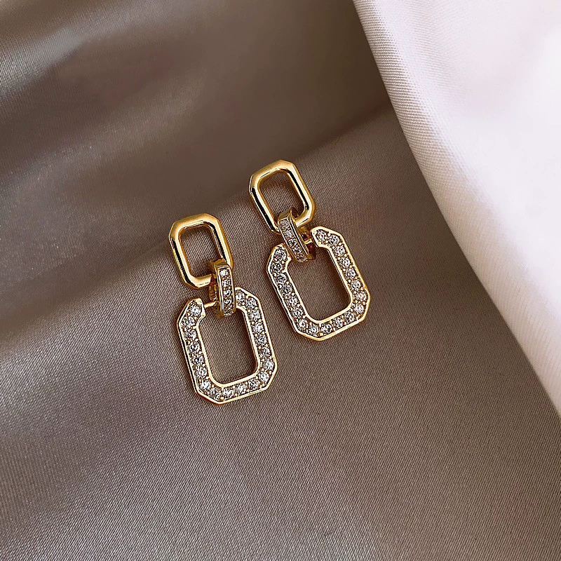 Серебряная игла, серьги, мелкие медные цирконии с жемчугом с кисточками, серебро 925 пробы, китайский стиль, европейский стиль