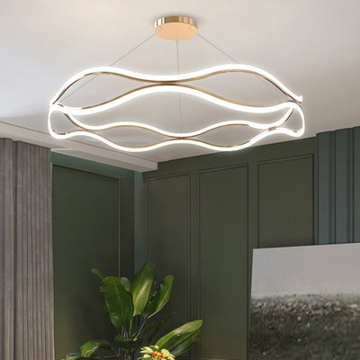 新款灯具 后现代客厅吊灯现代简约大厅灯设计师大气卧室餐厅灯饰|ru