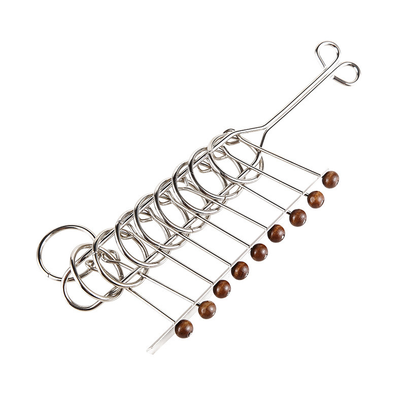 Hebilla de anillo de desmontaje de ocho piezas ABC venta al por mayor de 8 piezas de 24 piezas juego completo de nueve hebilla intelectual de juguete educativo de metal de cadena