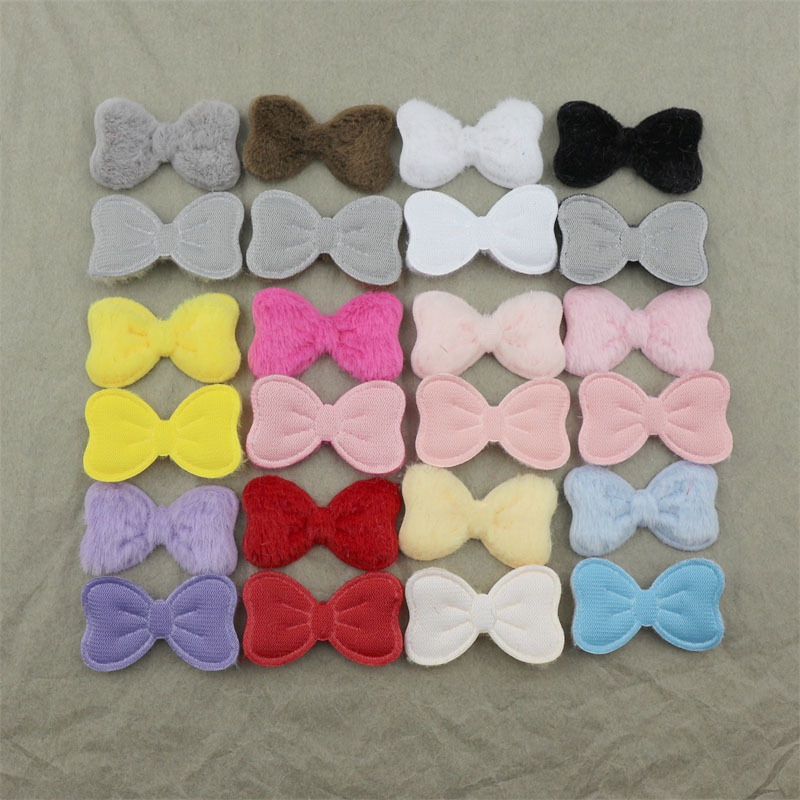 4 センチメートルウサギぬいぐるみ弓アクセサリー diy ヘアアクセサリーヘアピンジュエリーアクセサリーおもちゃ衣類靴と靴下装飾アクセサリー|undefined