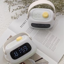 新款手提母婴灯 婴儿宝宝喂奶闹钟夜灯 定时床头照明柔光小台灯