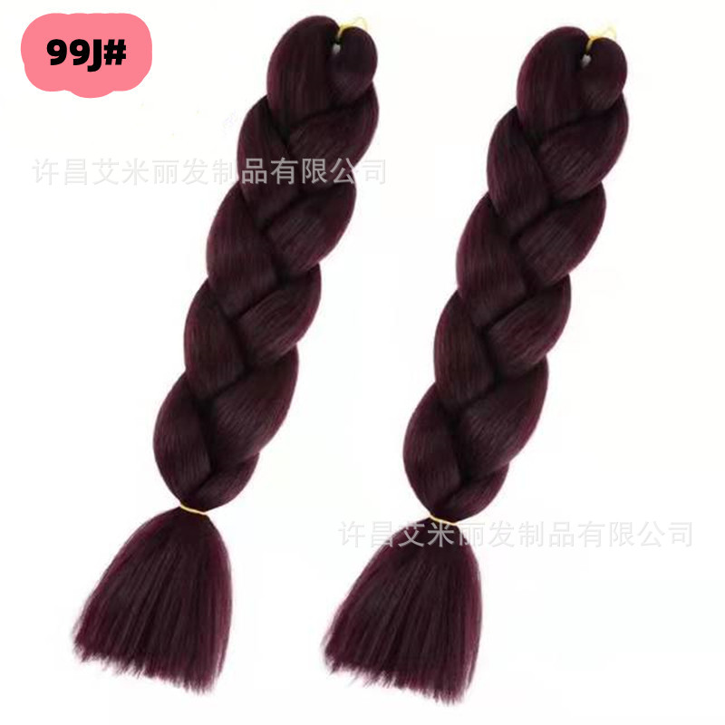 Trenzas africanas con cabello rosa渐 – materiales de alta temperatura, estilo boxeador