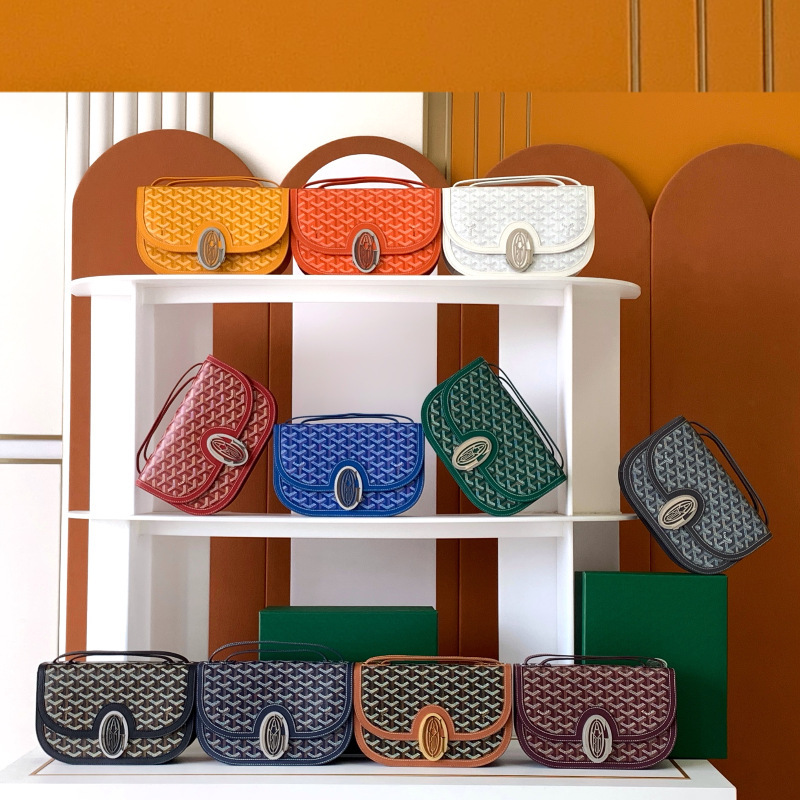 チャンネル商品 Goyard233 サドルバッグ ドッグトゥース トートバッグ プリント フラップ ゴヤバッグ サンタニリ メッセンジャーバッグ|undefined