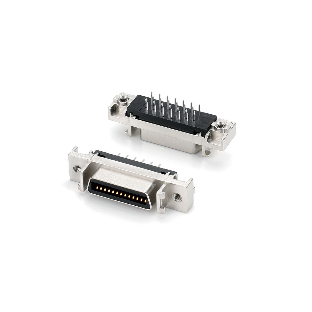 SCSI 26P母座180度直插连接器,HPCN 26P母头180度插板,Lineconn