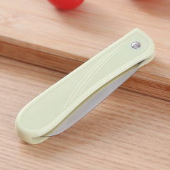 不鏽鋼摺疊水果刀具家用切瓜果刀廚房去皮刀學生便攜式分切果蔬刀