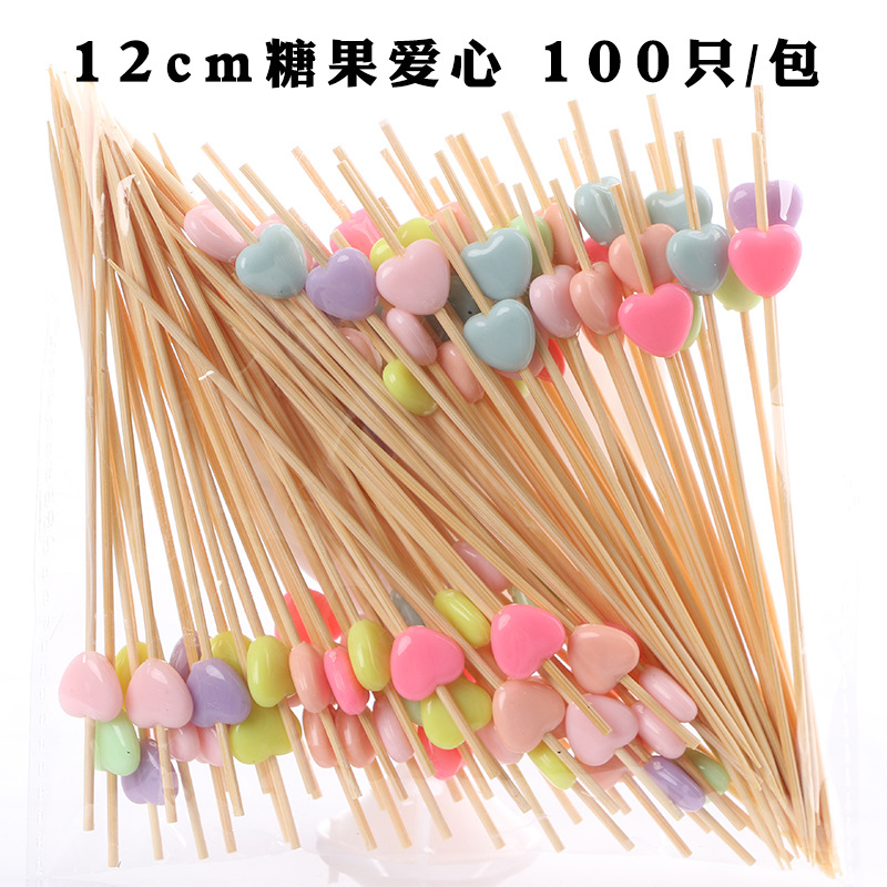 Fruit stick desechable flor stick