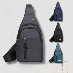 休閒男士胸包時尚單肩運動斜挎包多功能潮包斜背包小差包男包