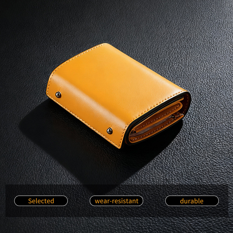 Cross-Border Bestseller 70% off Men's Wallet Fashion Business Microfiber Leather Short Card Holder Multifunctional Portable Coin Purse