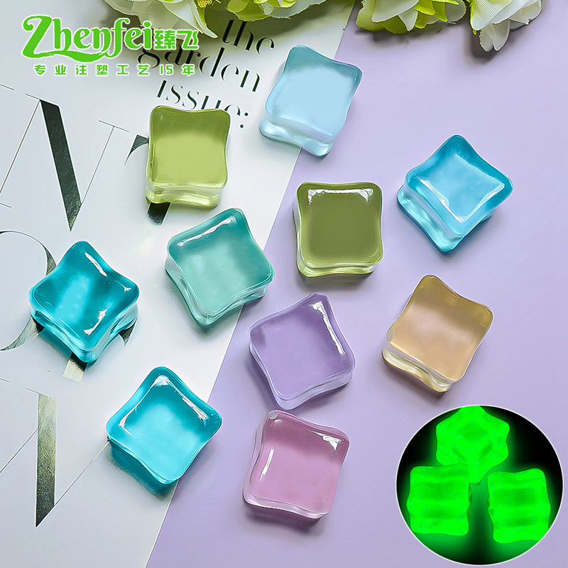 Acrylic luminous ice cube simulation plastic cube transparent…