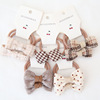 Children's hair accessory with bow, hair rope, genuine set, wholesale, suitable for import