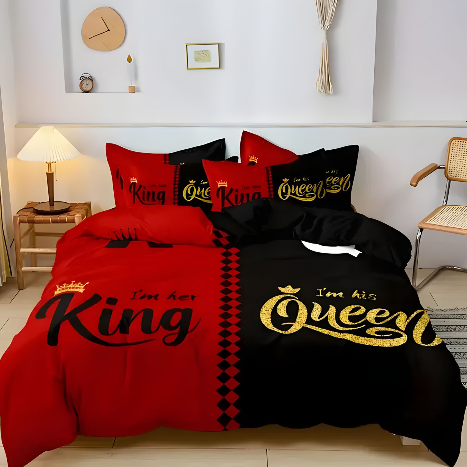 TEMU / JIT transfronterizo suave y cómodo estilo atmósfera diseño de corona de impresión digital 3D colcha de colcha set