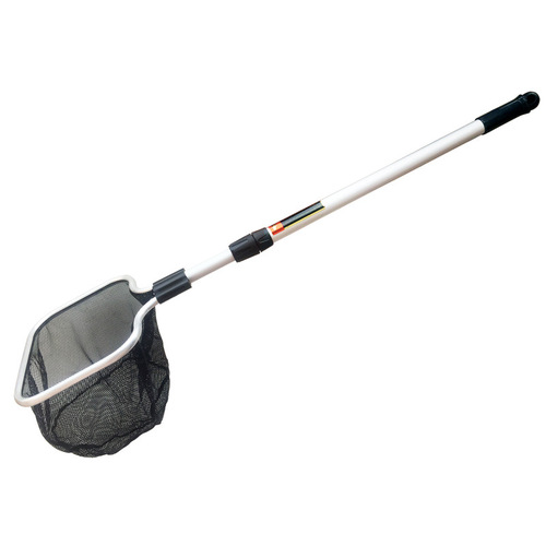Manufacturer wholesale black square aluminum alloy telescopic rod fish fishing aquarium fish tank fishing net portable fish copy net