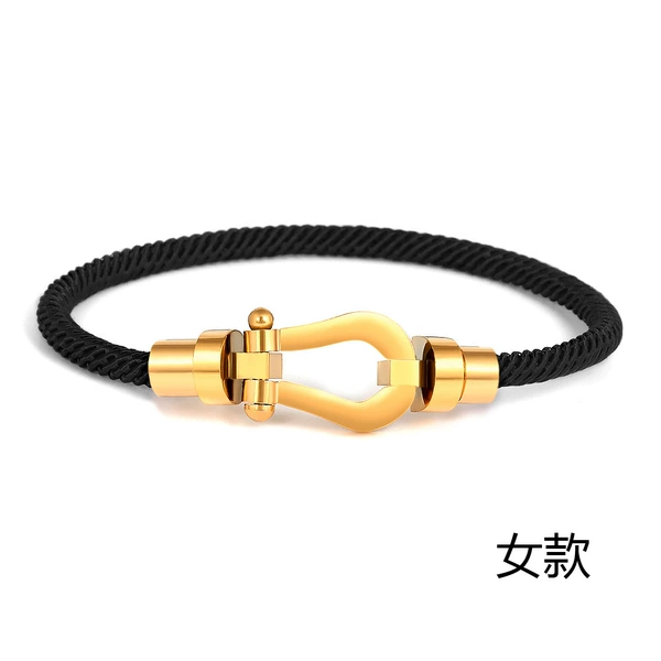 Black rope (golden headless) women's model