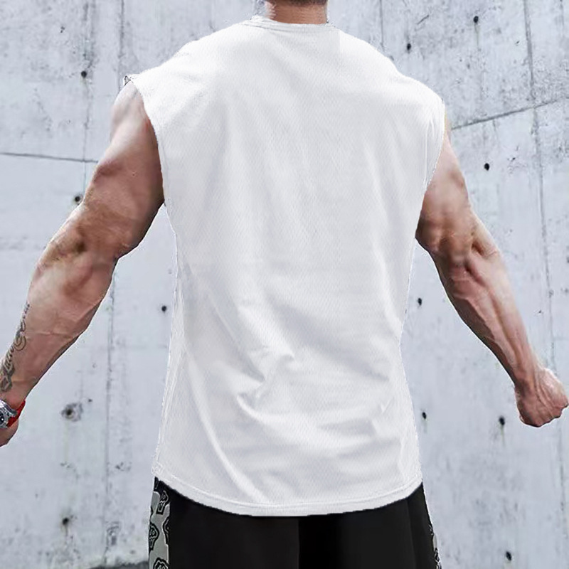 Chaleco de fitness deportivo americano de secado rápido transpirable baloncesto entrenamiento sin mangas chaleco culturismo entrenamiento muscular ropa de entrenamiento