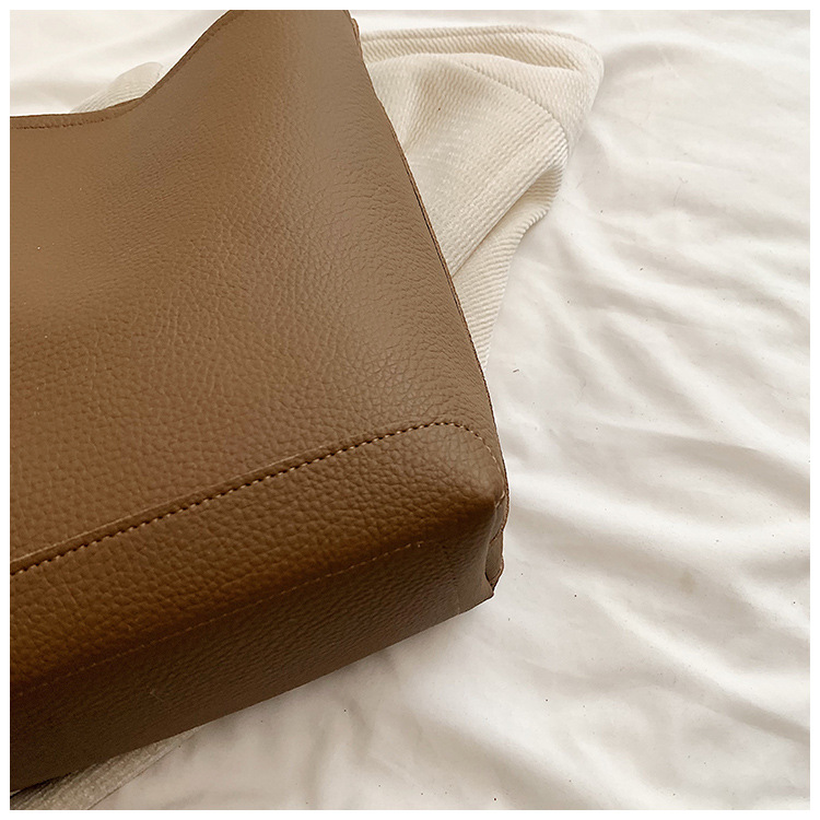 Einfache trendige große Kapazität Eimer 2024 neue Pendler Mutter und Kind modische Textur Frauen einzelne Schulter_voghion.com