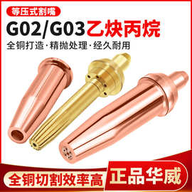 华威G02型等压式乙炔割咀 梅花割嘴切割 割炬配件批发