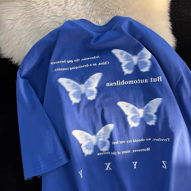 Bowknot Short-sleeved T-shirt Women's Summer Loose Trendy ins Harajuku Style chic Hong Kong Style Half-sleeved Super Hot Top Bowknot Short-sleeved T-shirt Women's Summer Loose Trendy ins Harajuku Style chic Hong Kong Style Half-sleeved Super Hot Top