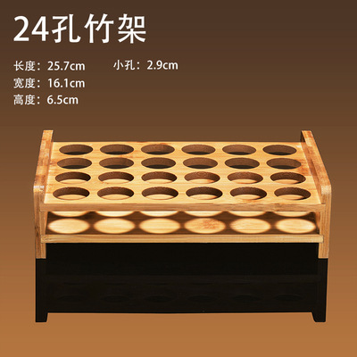 Creativo doméstico comercial licor de bambú taza de madera taza de vino pequeña bandeja de almacenamiento de licores de estilo chino taza de vino un soporte de taza