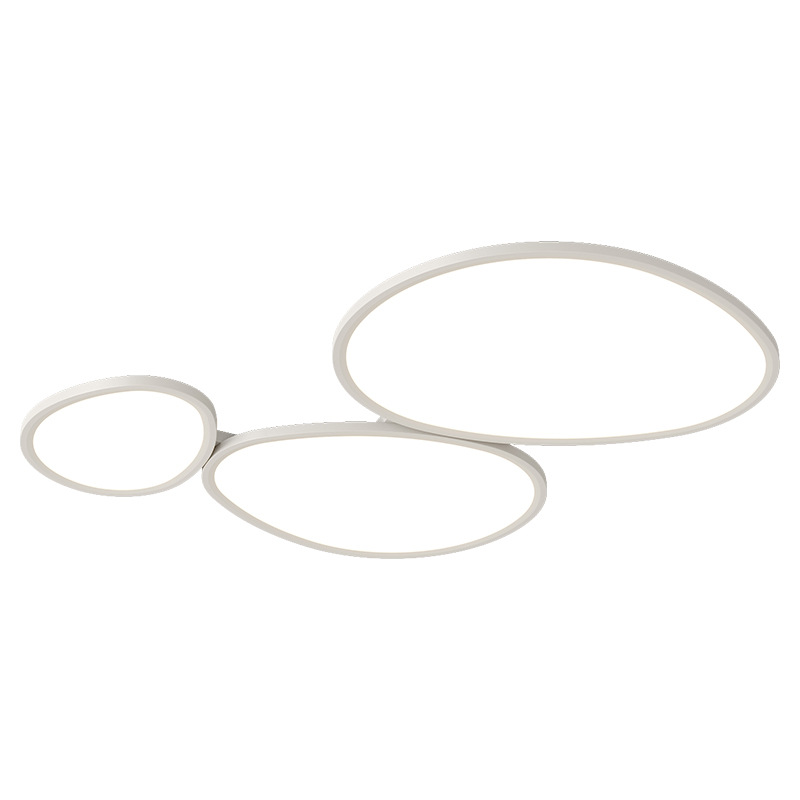 Daguanyuan Lámpara de sala de estar Lámpara de nube Lámpara de protección ocular Lámpara principal de sala Lámpara de techo de adoquín nórdico minimalista moderna 115