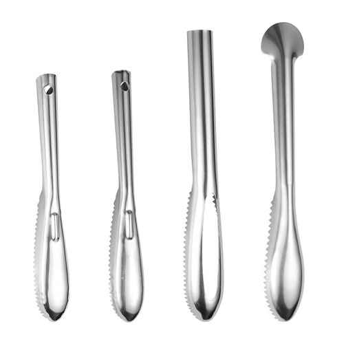 Stainless steel fish scale planer, thickened fish scale scraper, fish scale brush, household fish killing scale remover, kitchen gadgets
