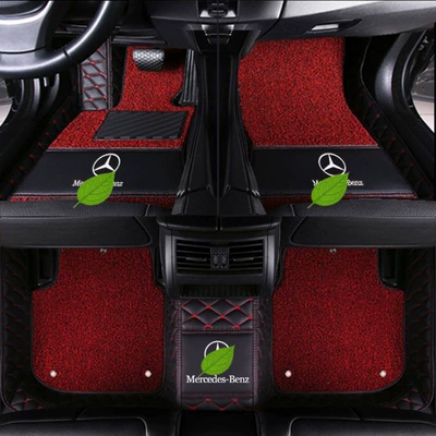 right-hand drive | Modelə uyğun ayaqaltı - class-a-double-layer-black-and-red-black-and-red-silk-loop