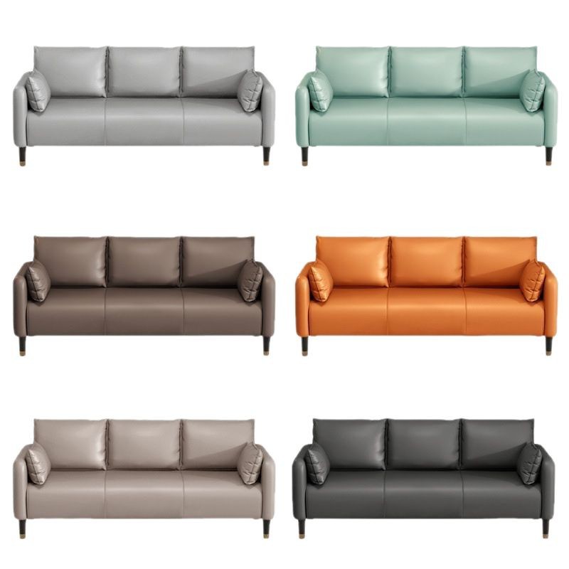 Sofá de piel de gato pequeño tipo sala de estar doble triple alquiler apartamento simple tienda de ropa en línea popularidad pequeña