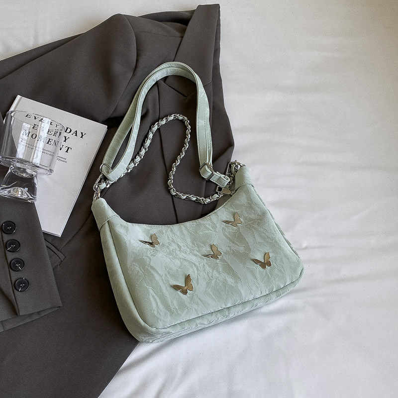 Nicho Zhong bolso de diseño casual para mujeres 2024 bolso de hombro de mariposa de verano nuevo bolso de gran capacidad